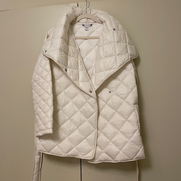 Athleta whisper featherless quilted wrap jacket coat - Picture 2 of 6